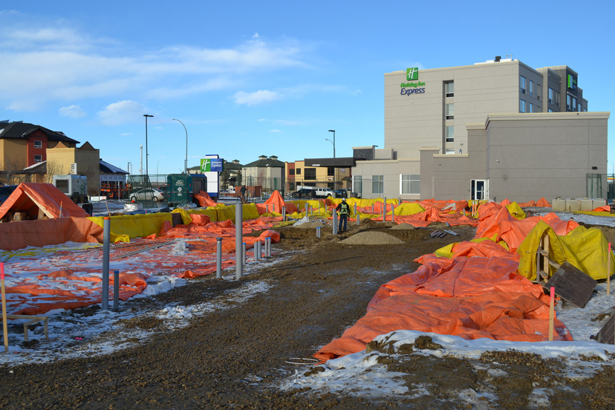 Holiday Inn Express and Staybridge Suites duel property in Red Deer, Alberta