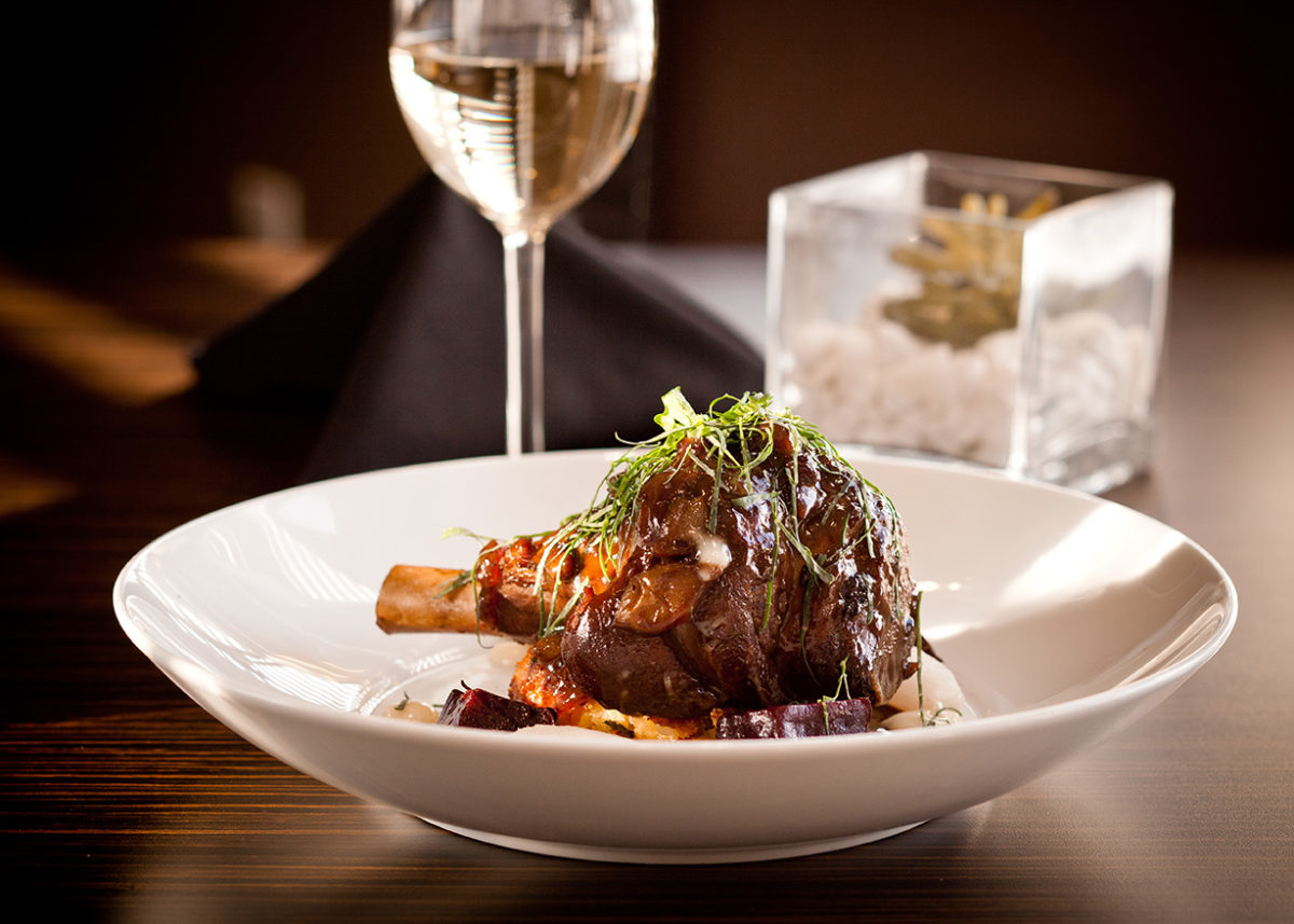 Lamb shank from Boulevard Restaurant in Red Deer, Alberta