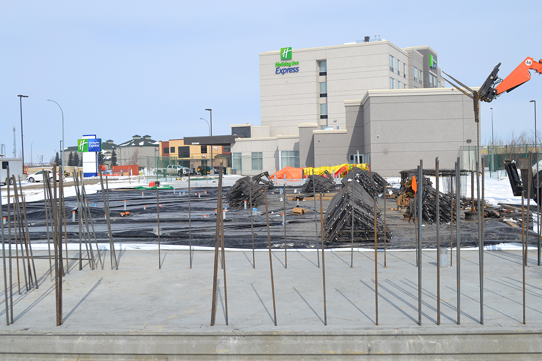 Staybridge Suites construction in Red Deer, Alberta