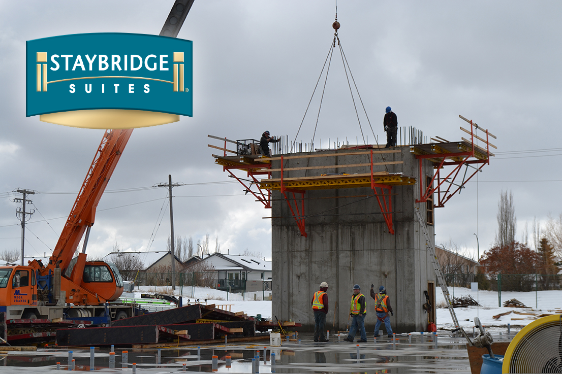 Staybridge Suites Red Deer Construction