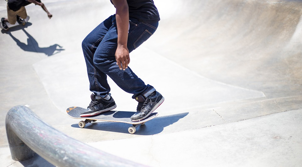 Skateboarding in Hinton, AB