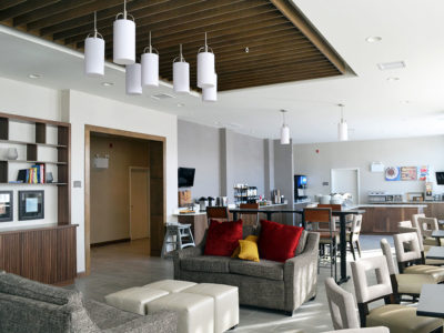 Staybridge Suites Red Deer Breakfast and Seating Area